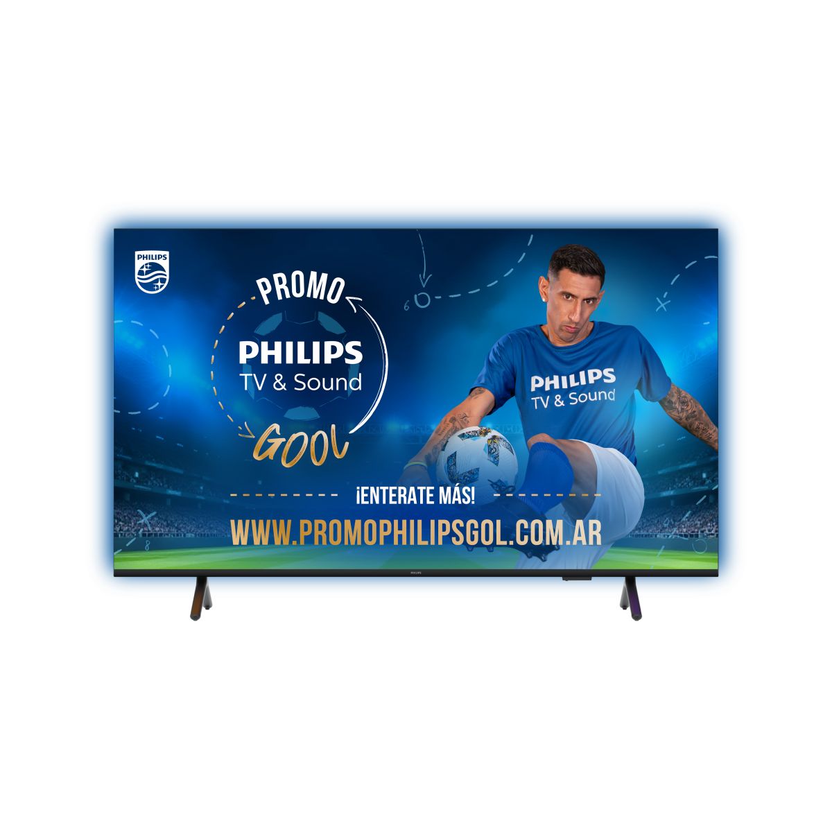 Smart Tv Philips 65 Pud8250/77 Smart Qled 4k Ambi Titan